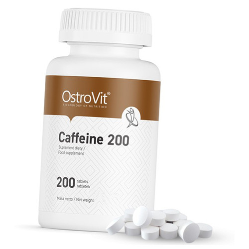 Кофеїн таблетки Ostrovit Caffeine 200 200таб (11250003) фото №1