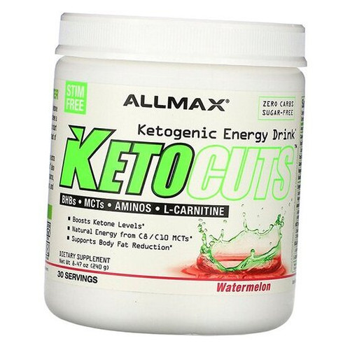 Кетогенний енергетичний напій Allmax Nutrition KetoCuts 240г Кавун (74134001) фото №1