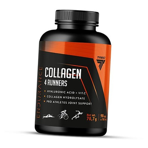Колаген і гіалуронова кислота Trec Nutrition Collagen 4 Runners 90капс (68101002) фото №1