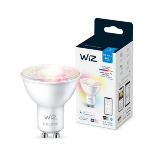Розумна лампа WiZ GU10 4,7W (50W 400Lm) 2200-6500K RGB Wi-Fi (929002448402) фото №1