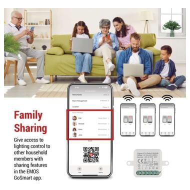 Модуль управления умным домом EMOS H5102 ZigBee 3.0 2-Channel (H5102) фото №11