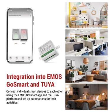 Модуль управления умным домом EMOS H5102 ZigBee 3.0 2-Channel (H5102) фото №12