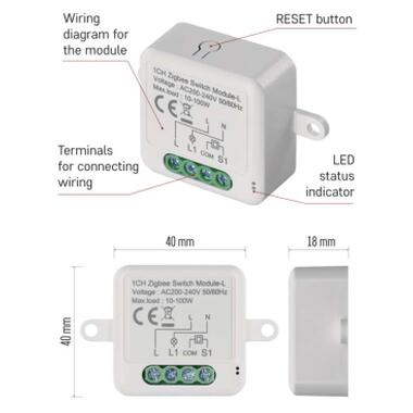 Модуль управления умным домом EMOS H5103 ZigBee 3.0 1-Channel (H5103) фото №8