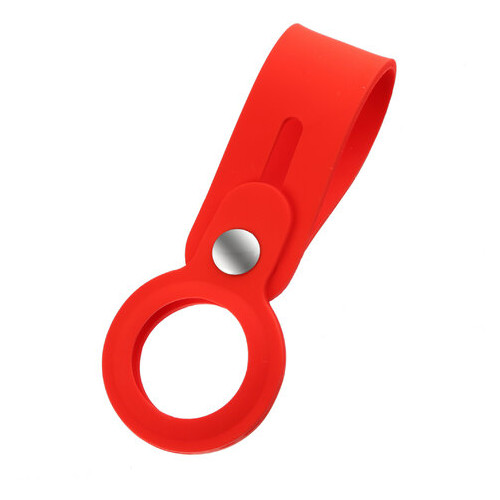 Чохол-брелок ArmorStandart AirTag Silicone Loop with Button Red (ARM58925) фото №1