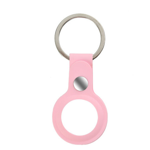 Чохол-брелок ArmorStandart AirTag Silicone Ring with Button Pink (ARM59150) фото №1