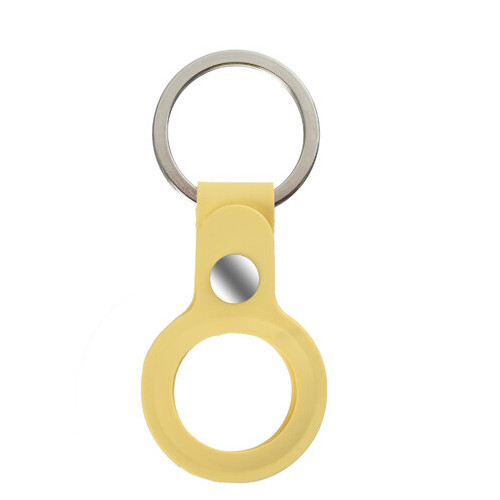 Чохол-брелок ArmorStandart AirTag Silicone Ring with Button Yellow (ARM59152) фото №1