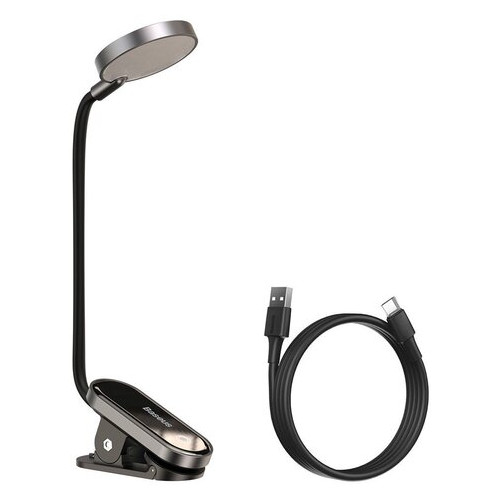 Лампа Baseus Comfort Reading Mini Clip Lamp (DGRAD-0G) темно-сіра фото №1