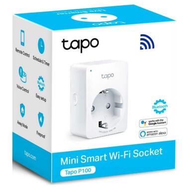 Умная розетка TP-Link Tapo P100M N300 BT 10A (TAPO-P100M) фото №8