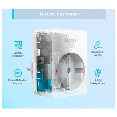 Умная розетка TP-Link Tapo P100M N300 BT 10A (TAPO-P100M) фото №7