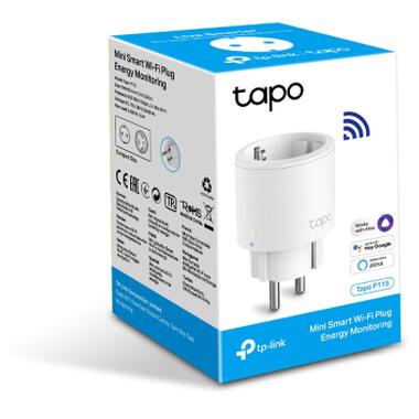 Умная розетка TP-Link Tapo P115 (1-pack) (Tapo P115(1-pack)) фото №8