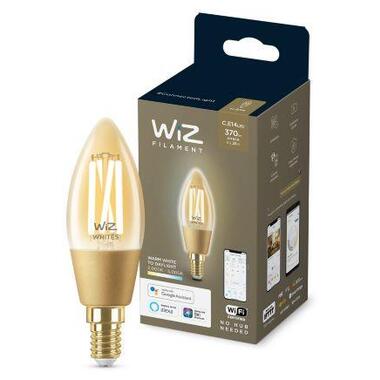Розумна лампа WiZ E14 4.9W (25W 370Lm) C35 2000-5000K філаментна Wi-Fi (929003017701) фото №1