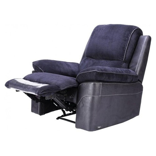 Кресло Arimax Brooks с реклайнером ткань вельвет синий (U0004222) фото №3