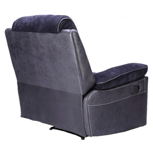 Кресло Arimax Brooks с реклайнером ткань вельвет синий (U0004222) фото №7