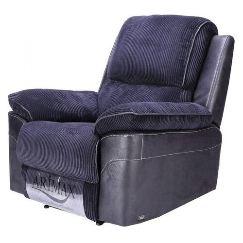 Кресло Arimax Brooks с реклайнером ткань вельвет синий (U0004222) фото №1