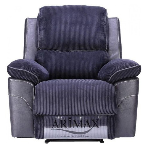 Кресло Arimax Brooks с реклайнером ткань вельвет синий (U0004222) фото №2