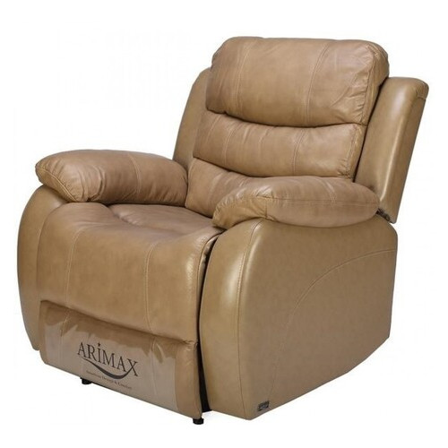 Кресло Arimax Bruce с электрореклайнером кожа бежевый 1021  (U0000042) фото №1