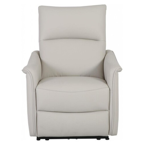 Кресло Arimax Calgary с электрореклайнером кожа светло-серый (U0000285) фото №2