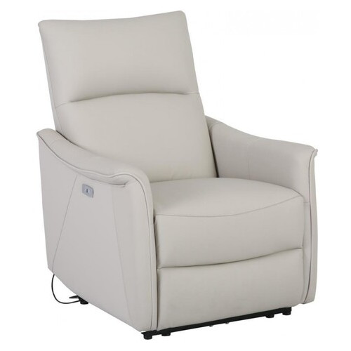 Кресло Arimax Calgary с электрореклайнером кожа светло-серый (U0000285) фото №1