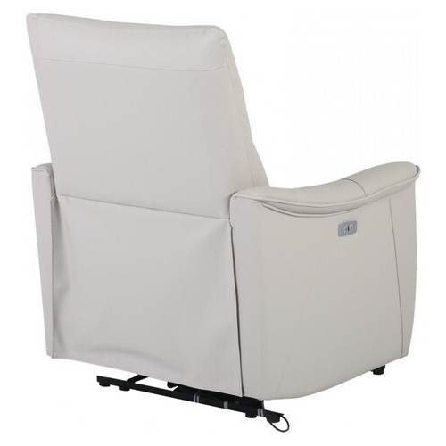 Кресло Arimax Calgary с электрореклайнером кожа светло-серый (U0000285) фото №6
