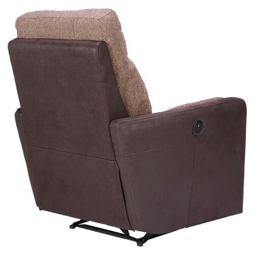 Кресло Arimax Murray с электрореклайнером ткань комбо коричневый (U0003135) фото №3