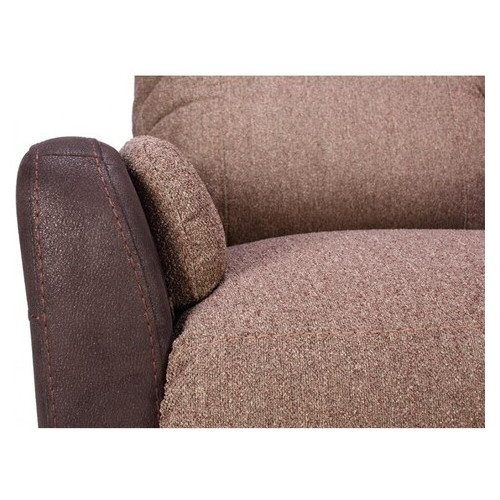 Кресло Arimax Murray с электрореклайнером ткань комбо коричневый (U0003135) фото №9