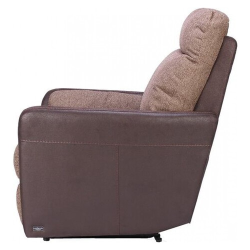 Кресло Arimax Murray с электрореклайнером ткань комбо коричневый (U0003135) фото №4