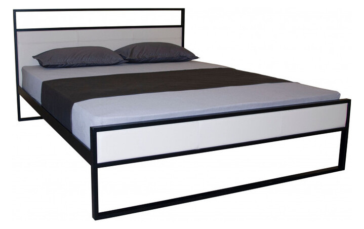 Двуспальная кровать Eagle Narva 160 х 200 Black/white (Е3704) фото №1