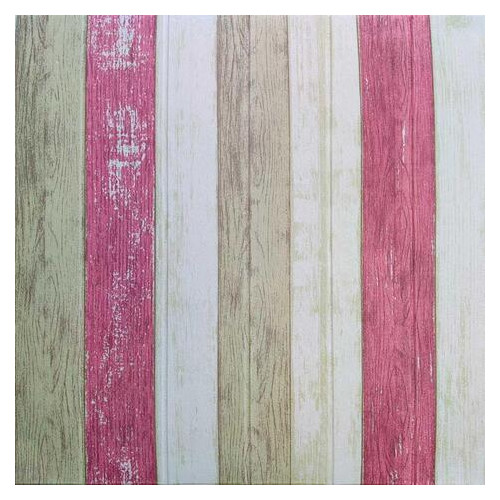 Декоративна самоклейка 3D панель Ніжно-рожеве дерево 700x700x4мм (381) Sticker Wall (SW-00000527) фото №1