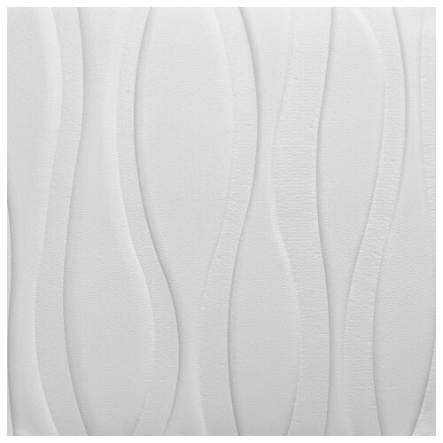 Самоклеюча декоративна стельова стінна 3D панель великі хвилі 700x700x7мм (167) Sticker Wall (SW-00000243) фото №1