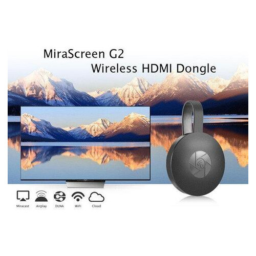 Медиаплеер беспроводной HDMI Mirascreen G2 black (ZE35006515) фото №7