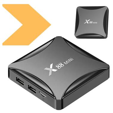 Смарт-приставка X88 mini Андроїд 11 2/16 (Чорний, бренд: XPRO) (42949-X88 mini_738) фото №1