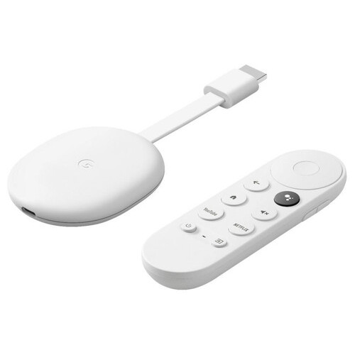 Смарт ТВ Google Chromecast 4K with Google TV (GA01919) Snow фото №2