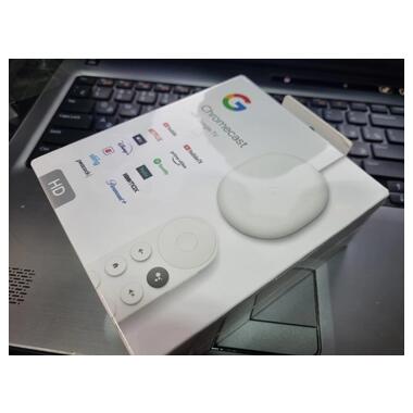 Медіаплеер Google Chromecast with Google TV HD (GA03131-US) (768221056) White  фото №12