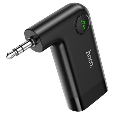 Bluetooth-ресивер HOCO E53 Dawn sound in-car AUX wireless receiver Black (6931474729750) фото №4