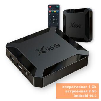 HD приставка Smart TV стаціонарний медіаплеєр (смарт ТВ приставка) Vontar X96Q 1GB/8GB чорний (X96Q-1-8_899) фото №2