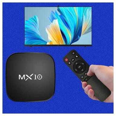 Приставка ТБ Epik Smart Android TV Box MX10 Black фото №5