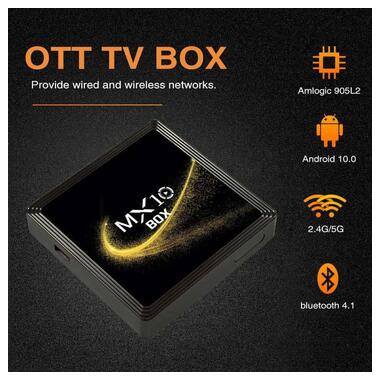 Приставка ТБ Epik Smart Android TV Box MX10s Black фото №14