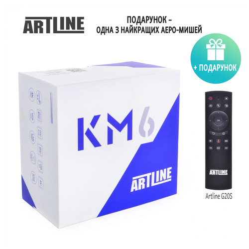 Медіаплеєр Artline TvBox KM6 Amlogic S922X Android 9 4 64G 2.4G/5G 2T2R WiFi 802.11 b/g/n/ac фото №2