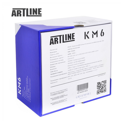 Медіаплеєр Artline TvBox KM6 Amlogic S922X Android 9 4 64G 2.4G/5G 2T2R WiFi 802.11 b/g/n/ac фото №9