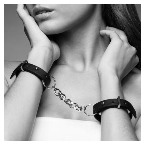 Наручники Bijoux Indiscrets MAZE Thin Handcuffs Чорні фото №2