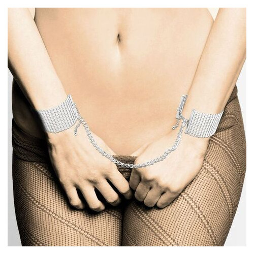 Наручники Bijoux Indiscrets Desir Metallique Handcuffs Сріблясті фото №2