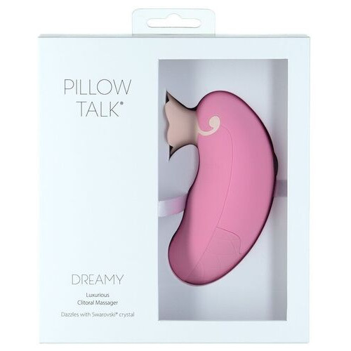 Розкішний вакуумний кліторальний стимулятор Pillow Talk Dreamy Рожевий із кристалом Swarovski фото №3