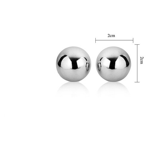 Вагінальні кульки LoveToy Passion Dual Balls Сріблясті фото №2
