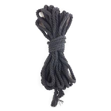 Бавовняна мотузка Art of Sex BDSM 8 метрів, 6 мм, Чорна фото №1