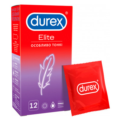 Презервативи Durex Elite 12 шт (5010232954229) фото №1