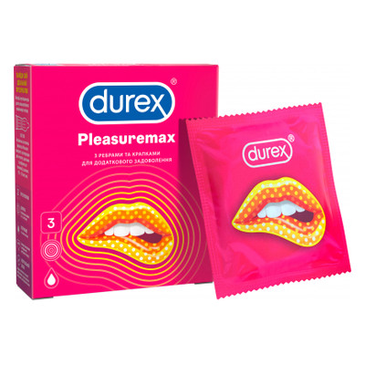 Презервативи Durex Pleasuremax 3 шт (5038483203989) фото №1