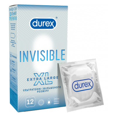 Презервативи Durex Invisible XL 12 шт (5052197057119) фото №1