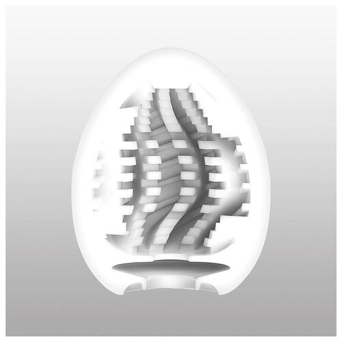 Мастурбатор-яйце Tenga Egg Tornado зі спірально-геометричним рельєфом фото №4