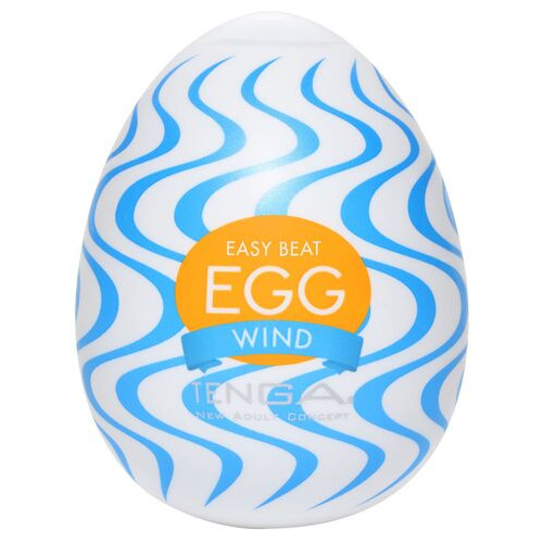 Мастурбатор-яйце Tenga Egg Wind із зигзагоподібним рельєфом фото №1