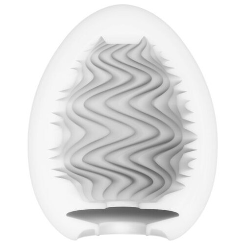 Мастурбатор-яйце Tenga Egg Wind із зигзагоподібним рельєфом фото №3